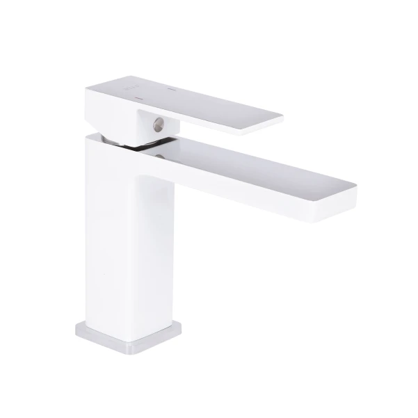 Смеситель для раковины Qtap Gemini QTGEM270CRW45675 Chrome/White