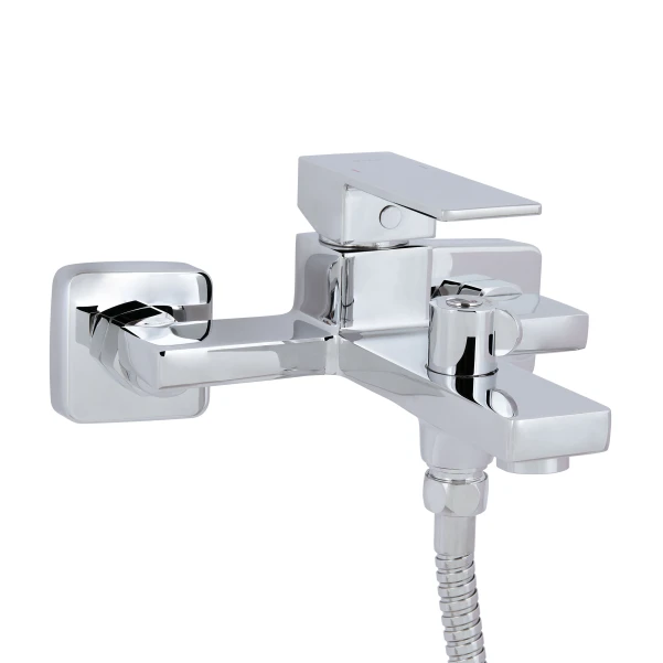 Смеситель для ванны Qtap Gemini (c душевым гарнитуром) QTGEM259CRM45681 Chrome - 2 фото