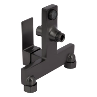 Смеситель для ванны Qtap Gemini (c душевым гарнитуром) QTGEM259GMB45684 Gunmetal Black PVD - 5 фото