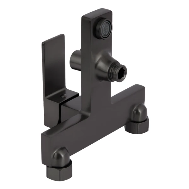 Смеситель для ванны Qtap Gemini (c душевым гарнитуром) QTGEM259GMB45684 Gunmetal Black PVD - 5 фото