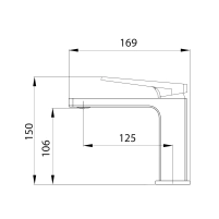 Смеситель для раковины Gemini Loop QTGEM2701CRM45699 Chrome - 1 фото
