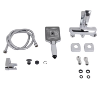 Змішувач для ванни Qtap Presto (з душовим гарнітуром) QTPRE259CRW45579 Chrome/White - 5 фото