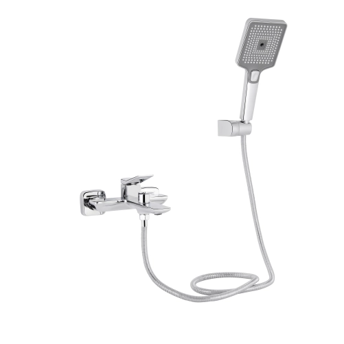Смеситель для ванны Qtap Presto (c душевым гарнитуром) QTPRE259CRM45574 Chrome