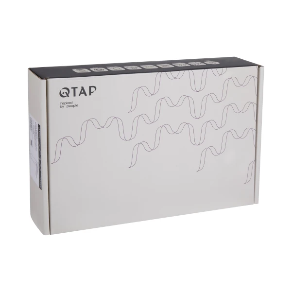Смеситель для раковины Qtap Presto высокий QTPRE269GRP45582 Graphite - 5 фото