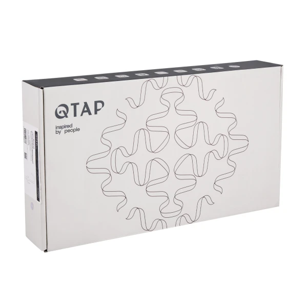 Змішувач для раковини Qtap Vlasta New високий QTVLA269GMB45653 Gunmetal Black PVD - 5 фото