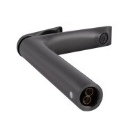 Смеситель для раковины Qtap Vlasta New высокий QTVLA269GMB45653 Gunmetal Black PVD - 2 фото