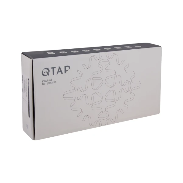 Смеситель для раковины Qtap Gemini высокий QTGEM269GMB45680 Gunmetal Black PVD - 4 фото