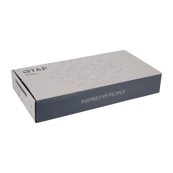 Смеситель для раковины Qtap Gemini высокий QTGEM269GMB45680 Gunmetal Black PVD - 5 фото