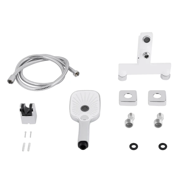 Змішувач для ванни Qtap Gemini (з душовим гарнітуром) QTGEM259GMB45684 Gunmetal Black PVD - 5 фото
