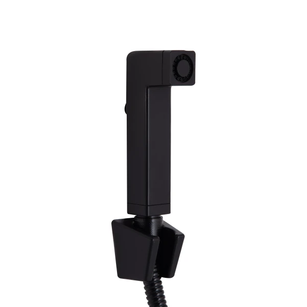 Смеситель для раковины Qtap Gemini (с гигиеническим душем) QTGEM272BLM45690 Black Matt - 3 фото