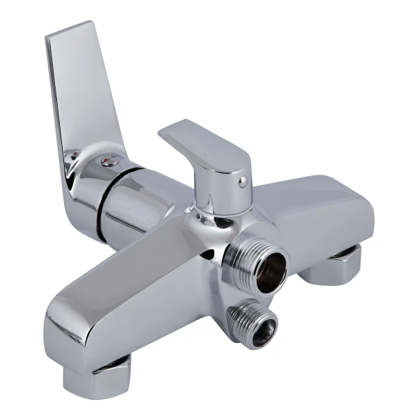 Змішувач для ванни Qtap Swan Cascada з поворотним виливом (з душовим гарнітуром) QTSWA260CRM45565 Chrome - 2 фото