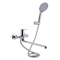 Змішувач для ванни Qtap Presto (з душовим гарнітуром) QTPRE259CRM45574 Chrome