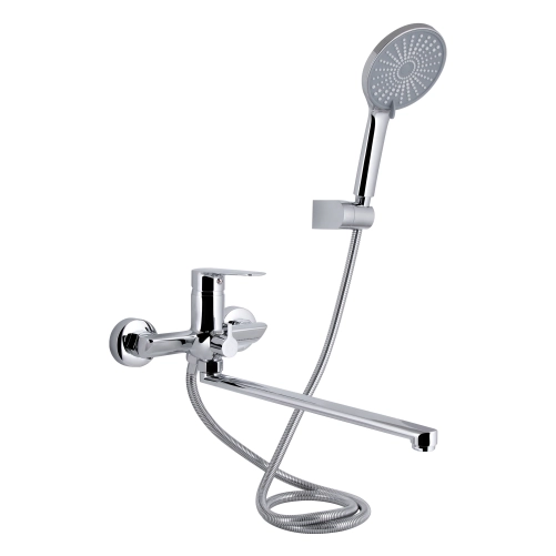 Змішувач для ванни Qtap Presto (з душовим гарнітуром) QTPRE259CRM45574 Chrome