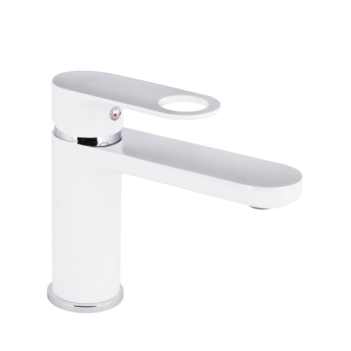 Смеситель для раковины Qtap Jay QTJAY270CRW45551 Chrome/White
