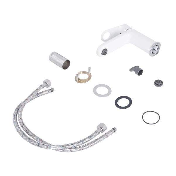 Смеситель для раковины Qtap Jay QTJAY270CRW45551 Chrome/White - 3 фото