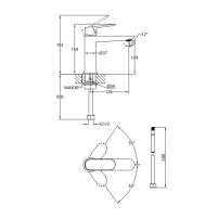Смеситель для раковины Qtap Evia QTEVI2701CRM47576 Chrome - 1 фото