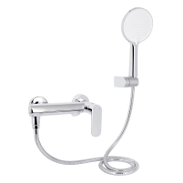 Змішувач для ванни Qtap Gemini (з душовим гарнітуром) QTGEM259CRM45681 Chrome
