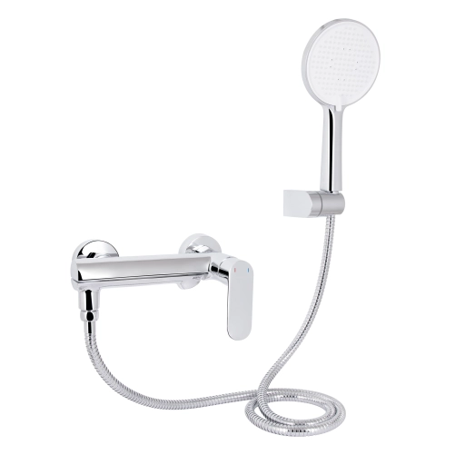 Смеситель для ванны Qtap Evia с поворотным изливом (c душевым гарнитуром) QTEVI260CRM47578 Chrome