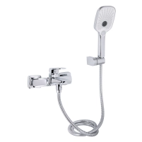 Смеситель для ванны Qtap Tern (c душевым гарнитуром) QTTER259CRM47586 Chrome