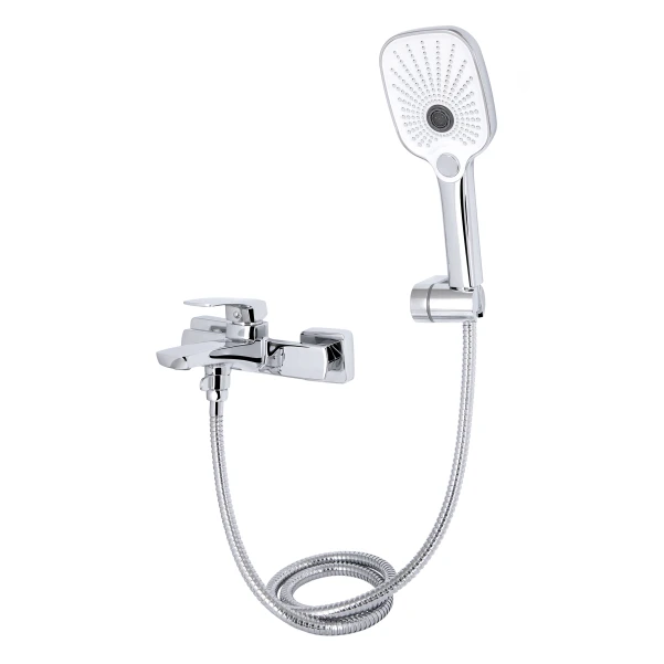 Смеситель для ванны Qtap Tern (c душевым гарнитуром) QTTER259CRM47586 Chrome - 2 фото