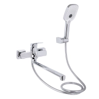 Змішувач для ванни Qtap Vlasta New (з душовим гарнітуром) QTVLA259CRM45642 Chrome