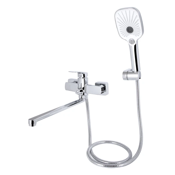 Змішувач для ванни Qtap Vlasta New (з душовим гарнітуром) QTVLA259CRM45642 Chrome - 2 фото