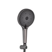 Смеситель для ванны Qtap Slavonice (c душевым гарнитуром) QTSLV259GMB48035 Gunmetal Black PVD - 4 фото