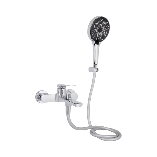 Смеситель для ванны Qtap Slavonice (c душевым гарнитуром) QTSLV259CRM48034 Chrome
