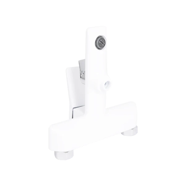 Смеситель для ванны Qtap Presto (c душевым гарнитуром) QTPRE259CRW45579 Chrome/White - 3 фото
