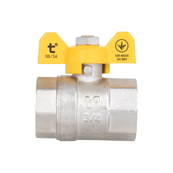 Кран кульовий Thermo Alliance Base 3/4" ВР для газу (метелик) SD602G20 - 3 фото