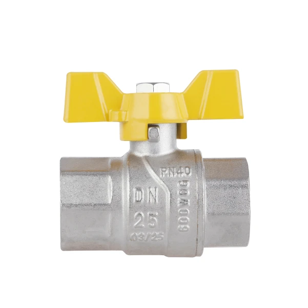 Кран шаровой Thermo Alliance Forte 1" ВР для газа (бабочка) SF602G25 - 3 фото
