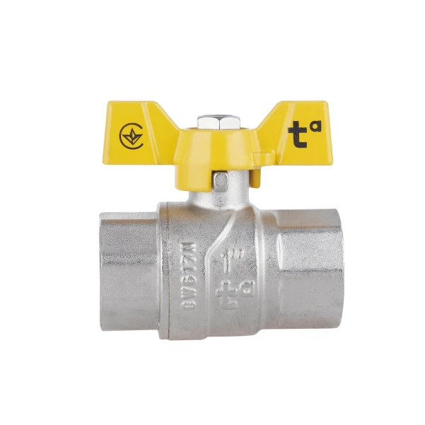 Кран шаровой Thermo Alliance Forte 1" ВР для газа (бабочка) SF602G25 - 4 фото
