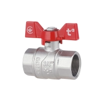 Кран шаровой SD Forte 3/4" ВР для воды (бабочка) SF602W20 - 2 фото