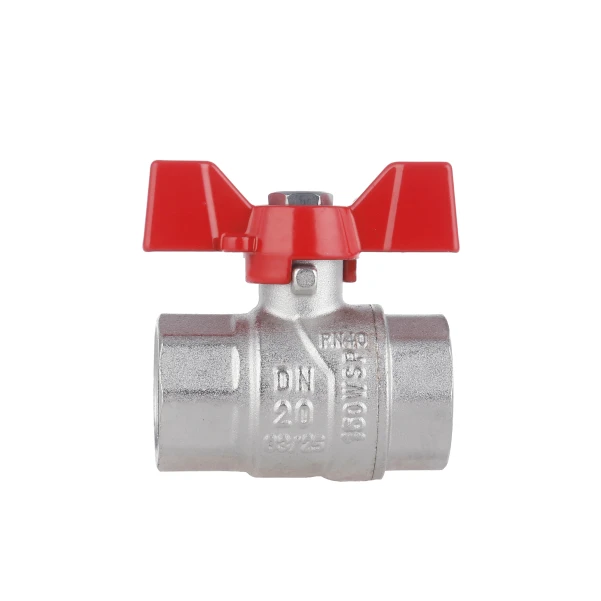 Кран шаровой SD Forte 3/4" ВР для воды (бабочка) SF602W20 - 3 фото