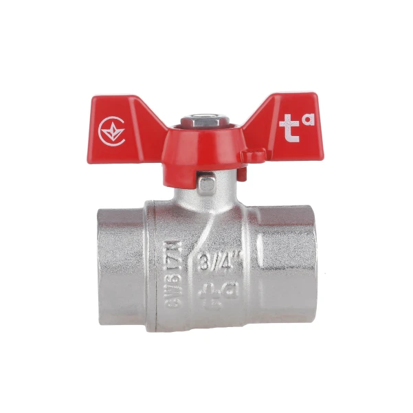 Кран шаровой SD Forte 3/4" ВР для воды (бабочка) SF602W20 - 4 фото