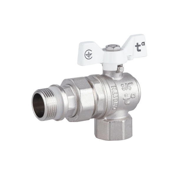 Кран кульовий "Американка" Thermo Alliance Forte 3/4" з антипротіканням кутовий SF223W20