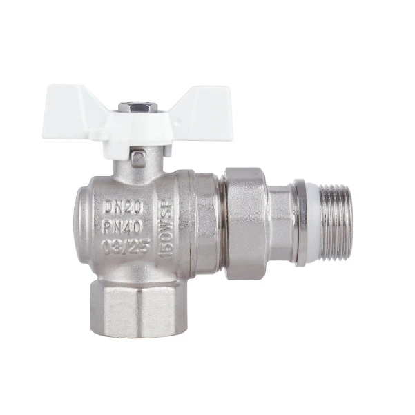 Кран кульовий "Американка" Thermo Alliance Forte 3/4" з антипротіканням кутовий SF223W20 - 4 фото