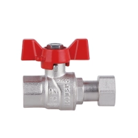 Кран кульовий з накидною гайкою Thermo Alliance Forte 1/2"х ВР для води прямий SF260W15 - 4 фото