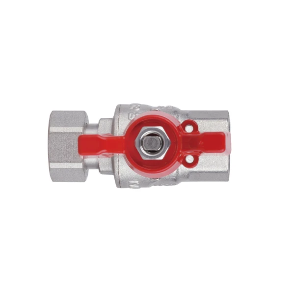 Кран кульовий з накидною гайкою Thermo Alliance Forte 1/2"х ВР для води прямий SF260W15 - 7 фото