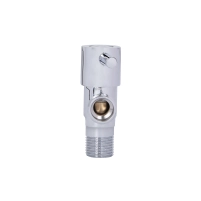 Кран угловой Thermo Alliance Standart (ручка палочка) с керам.буксой 1/2"Н х 1/2"Н SF343W1515 - 3 фото