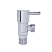 Кран угловой Thermo Alliance Standart (ручка палочка) с керам.буксой 1/2"Н х 1/2"Н SF343W1515 - 4 фото