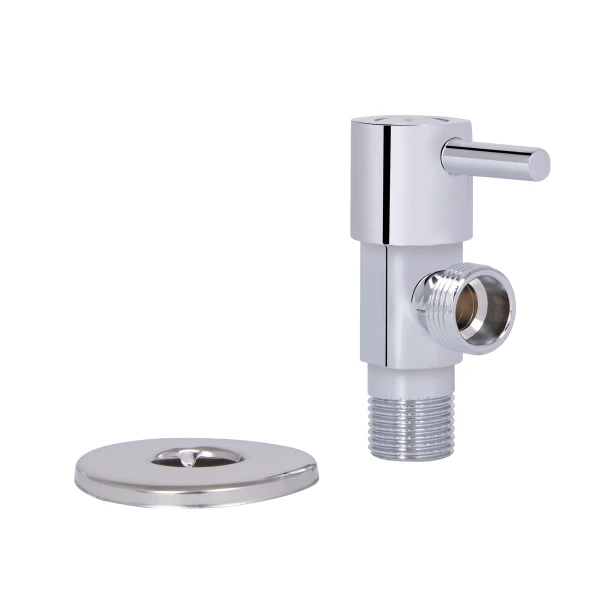 Кран угловой Thermo Alliance Standart (ручка палочка) с керам.буксой 1/2"Н х 1/2"Н SF343W1515 - 6 фото