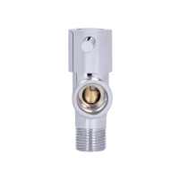 Кран кутовий Thermo Alliance Standart (ручка паличка) з керам.буксою 1/2"Н х 3/4"Н SF343W1520 - 3 фото