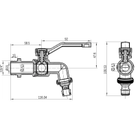 Кран кульовий для поливу Thermo Alliance Forte 3/4"З незамерзаючий TAF141W20 - 1 фото