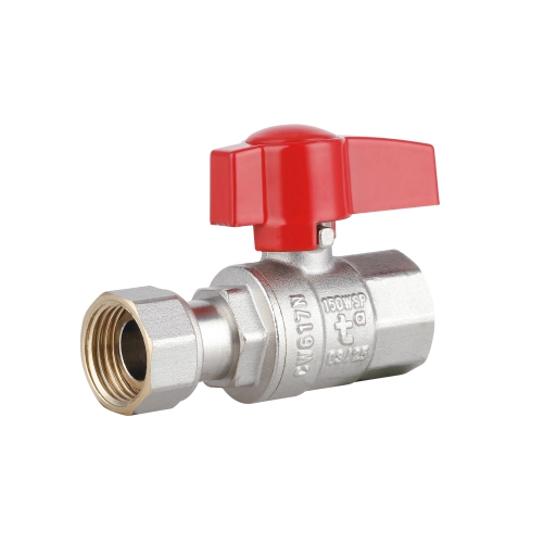 Кран кульовий прямий 1/2"ВВ з накидною гайкою Standart TAS260W15 Thermo Alliance