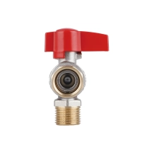 Кран шаровой 1/2"ВН угловой, PN40, с накидной гайкой Standart TAS224W15 Thermo Alliance - 5 фото