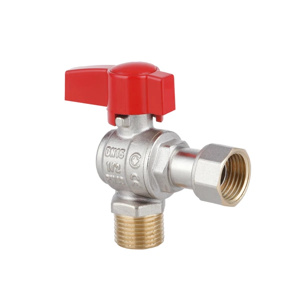 Кран шаровой 1/2"ВН угловой, PN40, с накидной гайкой Standart TAS224W15 Thermo Alliance - 2 фото