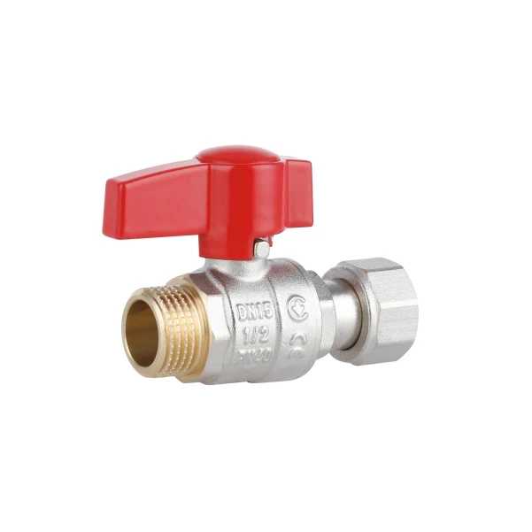 Кран шаровой 1/2"ВН прямой, PN40, с накидной гайкой Standart TAS261W15 Thermo Alliance