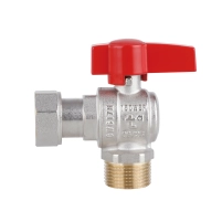 Кран шаровой 3/4"ВН угловой, PN40, с накидной гайкой Standart TAS224W20 Thermo Alliance - 3 фото