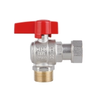Кран шаровой 3/4"ВН угловой, PN40, с накидной гайкой Standart TAS224W20 Thermo Alliance - 4 фото